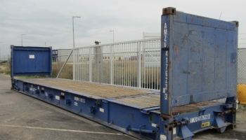 40ft flatrack collapsible gebruikt / CSC geldig