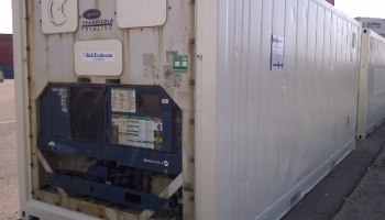 20ft standaard reefer koelen/vriezen gebruikt / CSC geldig